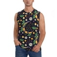 thumbnail image 2 of Goofa Snake And Flower Printed Men's Sleeveless T-Shirt - Athletic Gym Workout Tank Top for Men - Moisture-Wicking, UPF 30+ Quick-Dry Muscle Tee-3X-Large, 2 of 8