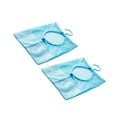 thumbnail image 4 of Bolsa de malla multifuncional para colgar, 2 unidades, con colgador y pinzas para la ropa, organizador de armario para cocina y baño (azul), 4 of 8