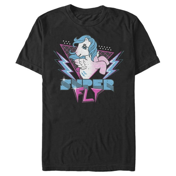 Men's My Little Pony Firefly Super Fly Rock Star Graphic Tee Black 2X Large