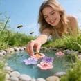 thumbnail image 5 of Floating Resin Flower Bee Waterer, Miniature Landscape Decor, 1 Pack Decorative Figurine, 5 of 9