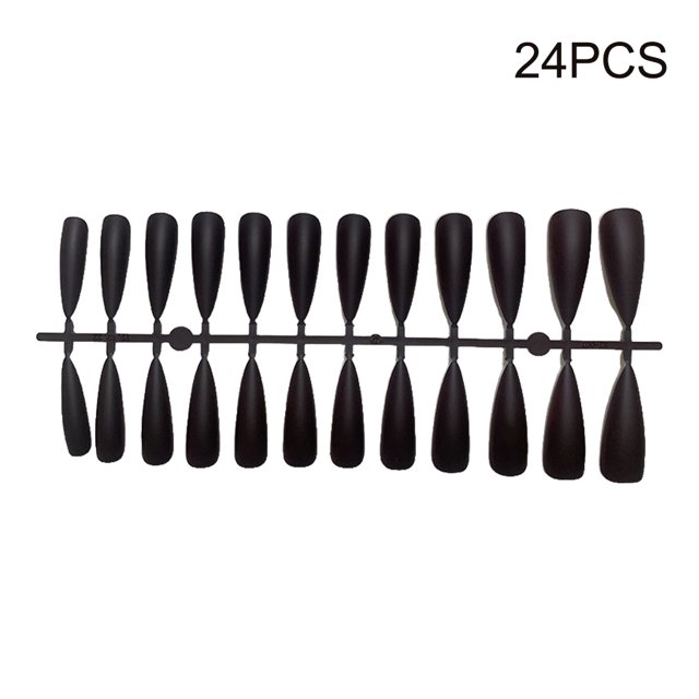 Nail Enhancement Tablets Chic Dot Design Not Susceptible to Allergies Frosted Texture Fake Fingernail Charming Manicure Tips JM-10Deep Coffee