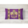 thumbnail image 2 of Carolines Treasures 8205PW1216 Tiger Football Fleur de lis Canvas Fabric Decorative Pillow, 12H x16W, multicolor, 2 of 3