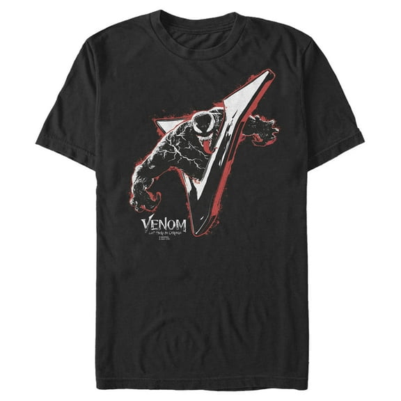 Men's Marvel Venom: Let There be Carnage Shiny V  Graphic Tee Black 2X Large