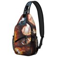 thumbnail image 1 of Astronaut Nebula Sling Backpack, Celestial Star Constellation Design, Rocket and Alien Themed Crossbody Bag for Space Geeks, 1 of 6