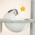 thumbnail image 3 of Rascador para Gatos, Árbol Mueble Torre para Gatos, Varios Niveles, con Diseño de Queso (170CM), 3 of 9
