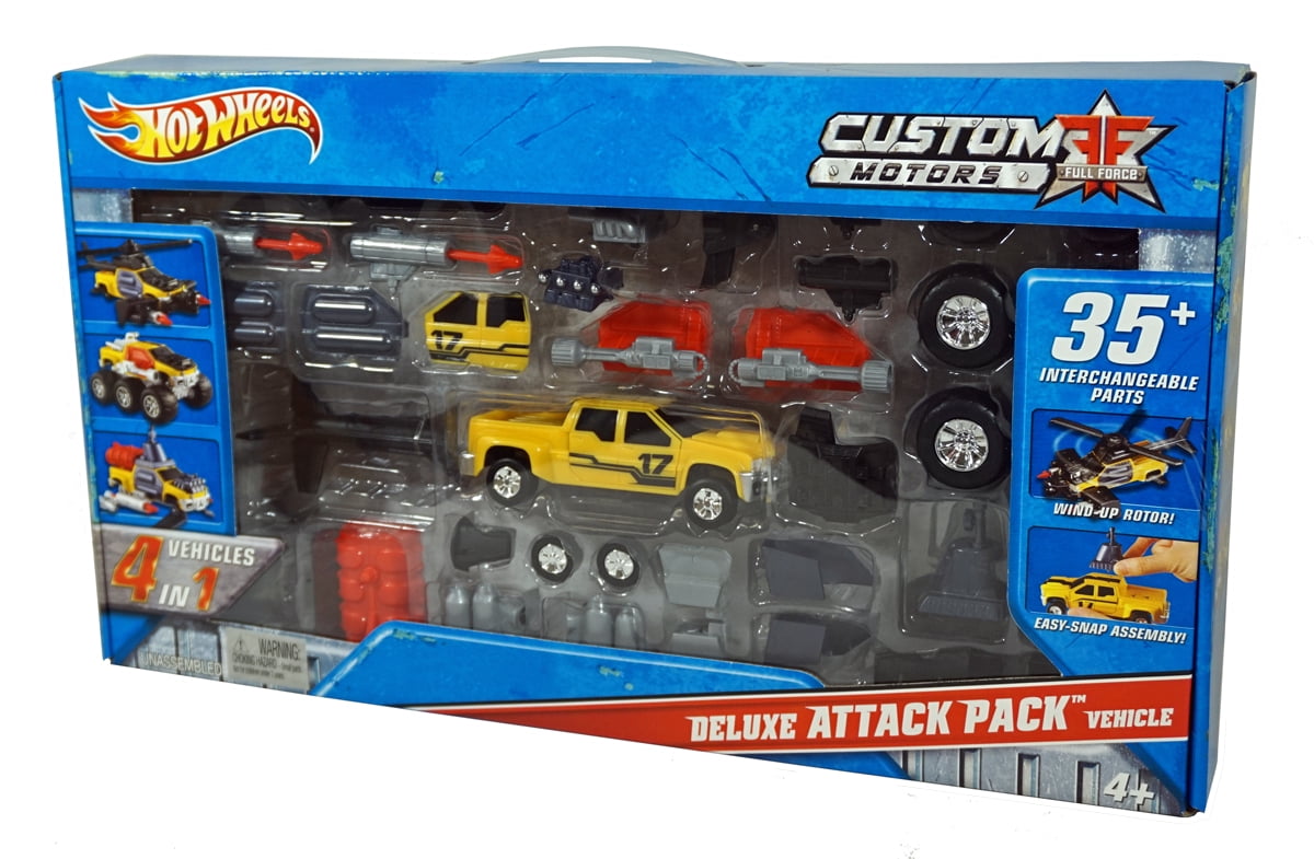 Attack Pack Series Complete Series Set Hot Wheels Die Cast Cars Lot of 4 