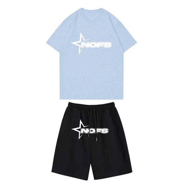 Playeras Básicas Algodon Hombre Conjunto De Dos Piezas De Camiseta Y Pantalones Cortos De Manga Corta Para Hombre Con Camisa Y Pantalón Corto