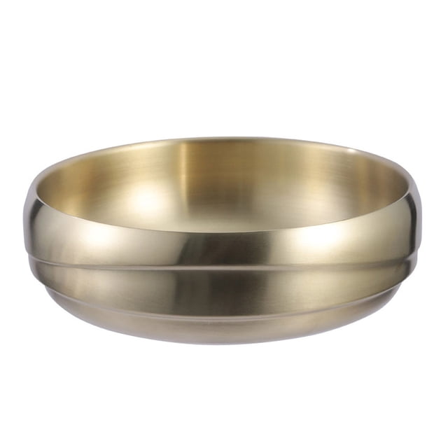 Luxshiny Stainless Steel Cereal Bowls Large Capacity For Holding Grains And Pasta 1Set Golden Color Kitchen Metal Bowls