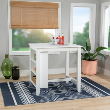 Linon Home Decor Catron  White Counter Height Space Saving Table