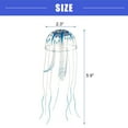 thumbnail image 3 of Vocoste Aquarium Jellyfish Glow Decor Fish Tank Fluorescent Jellyfish Ornaments Blue 2.3"x5.9" with Suction Cup, 3 of 6
