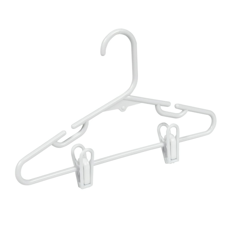 WJWSKI Adjustable Plastic Infant Hangers - 20 Pack, Cascading Design, Space Saving, Blue