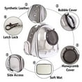 thumbnail image 3 of Expandable Cat Carrier Backpack, Backpack for Cats Kitten Small Puppy, Airline Approved Cat Bubble Backpack, Space Capsule Astronaut Carrier, 3 of 7