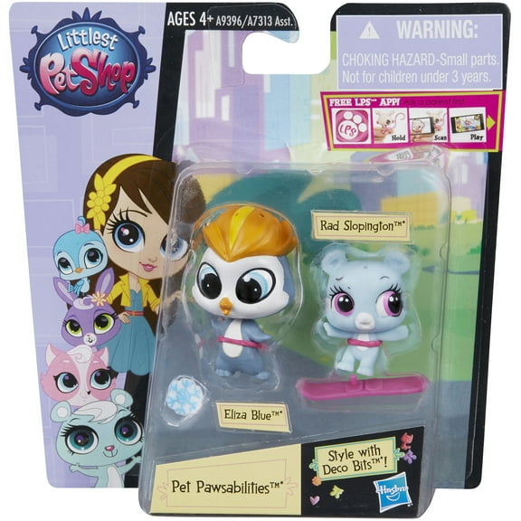 Littlest Pet Shop Pet Pawsabilities Eliza Blue & Rad Slopington