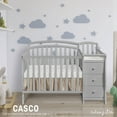 thumbnail image 3 of Dream On Me Casco 4-in-1 Mini Crib and Dressing Table, Pebble Grey, 3 of 8