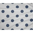 thumbnail image 4 of oneOone Polyester Lycra Dark Dusty Blue Fabric Polka Dots Dots Sewing Craft Projects Fabric Prints By Yard 56 Inch Wide, 4 of 4