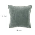 thumbnail image 5 of Benjara Square Throw Pillow with Cotton Cover, Sage Green, 5 of 6