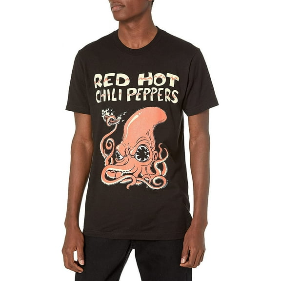 Red Hot Chili Peppers Men's Squid T-Shirt Black X-Large | Officially Licensed Merchandise