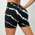 thumbnail image 4 of uublik Women's Athletic Shorts Super Soft Tie Dye Butt Lifter Shorts Gym Black, 4 of 5