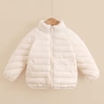 thumbnail image 4 of Lmnyox Puffer Jackets for Girls Zip Up Long Sleeve Stand Collar Coats Puffy Jackets with Pockets 1-12 Years, 4 of 7