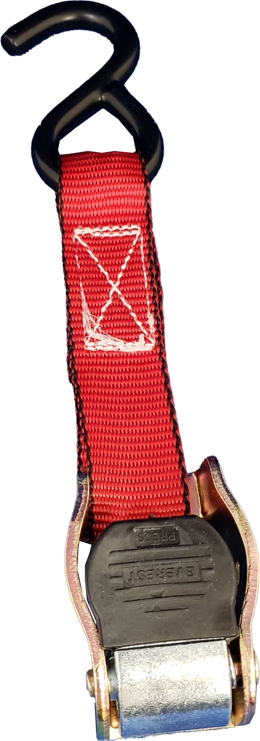 Everest 1" x 6' 300 lbs W/LL Tie-Down Cambuckle Strap with S-Hooks