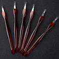 thumbnail image 4 of 10 Pcs Cuticle Trimmer Remover Pusher Dead Skin Callus Removal Fork Dead skin fork Brown, 4 of 5