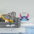 thumbnail image 2 of Manta tejida de acrílico con cisne a rayas, suave y cálida, estilo rústico, escultura, centro de mesa, decoración del hogar, dormitorio, sofá, cama, s, 2 of 8