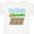 thumbnail image 4 of Inktastic Baker in Training Baking Boys or Girls Long Sleeve Baby Bodysuit, 4 of 5