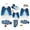 Style12, variant on BSongo Family Matching Christmas Pajamas Set, Long Sleeve Letters Print T-shirt with Plaid Pants Sleepwear Loungewear