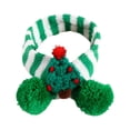 thumbnail image 2 of oshhnii Scarf, Winter Neck Warmer, Knitted Pet Scarf for Family Gatherings green xmas tree, 2 of 9