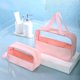 thumbnail image 3 of Bolsa de Tocador, Bolsa Cosmética Fácil Transportar A Gran Capacidad de Moda Manejo CÓMODO TRANSPARENTE PARA VIEJES DE NEGOCIOS, 3 of 7