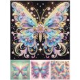 thumbnail image 3 of 5D DIY Taladro Parcial Con Forma Especial Colo Mariposa 30x30cm Rojo, 3 of 6