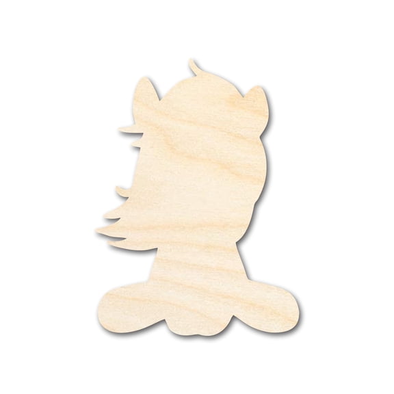 Unfinished Wood Cartoon Horse Shape 4" / 1/8"