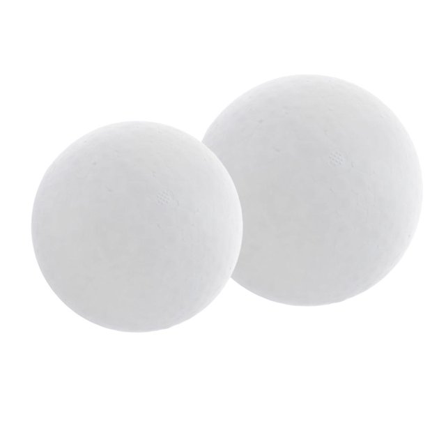 de Espuma Bnca para Manualidades de 7 Pulgadas Y 7.8 Pulgadas para Proyectos Y Manualidades de Poliestireno de Espuma (2 Piezas) BLESIY Bolas de espuma de poliestireno