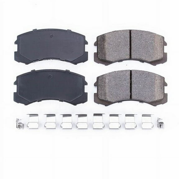 PowerStop 17-904 Disc Brake Pad Set 02-07 Mitsubishi Lancer (Drum) Disc Brake Pad Set - Front
