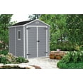 thumbnail image 7 of Keter 213413 Manor DD 6 X 8 Foot All Weather Outdoor Storage Shed, Grey, 7 of 7