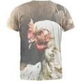 thumbnail image 2 of Queen Of The Barnyard Chicken Mens T Shirt Heather White X-LG, 2 of 2