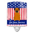 thumbnail image 1 of Caroline's Treasures Patriotic USA Border Terrier Lámpara de noche de cerámica, 6 x 4, multicolor Caroline's Treasures BB3034CNL, 1 of 1