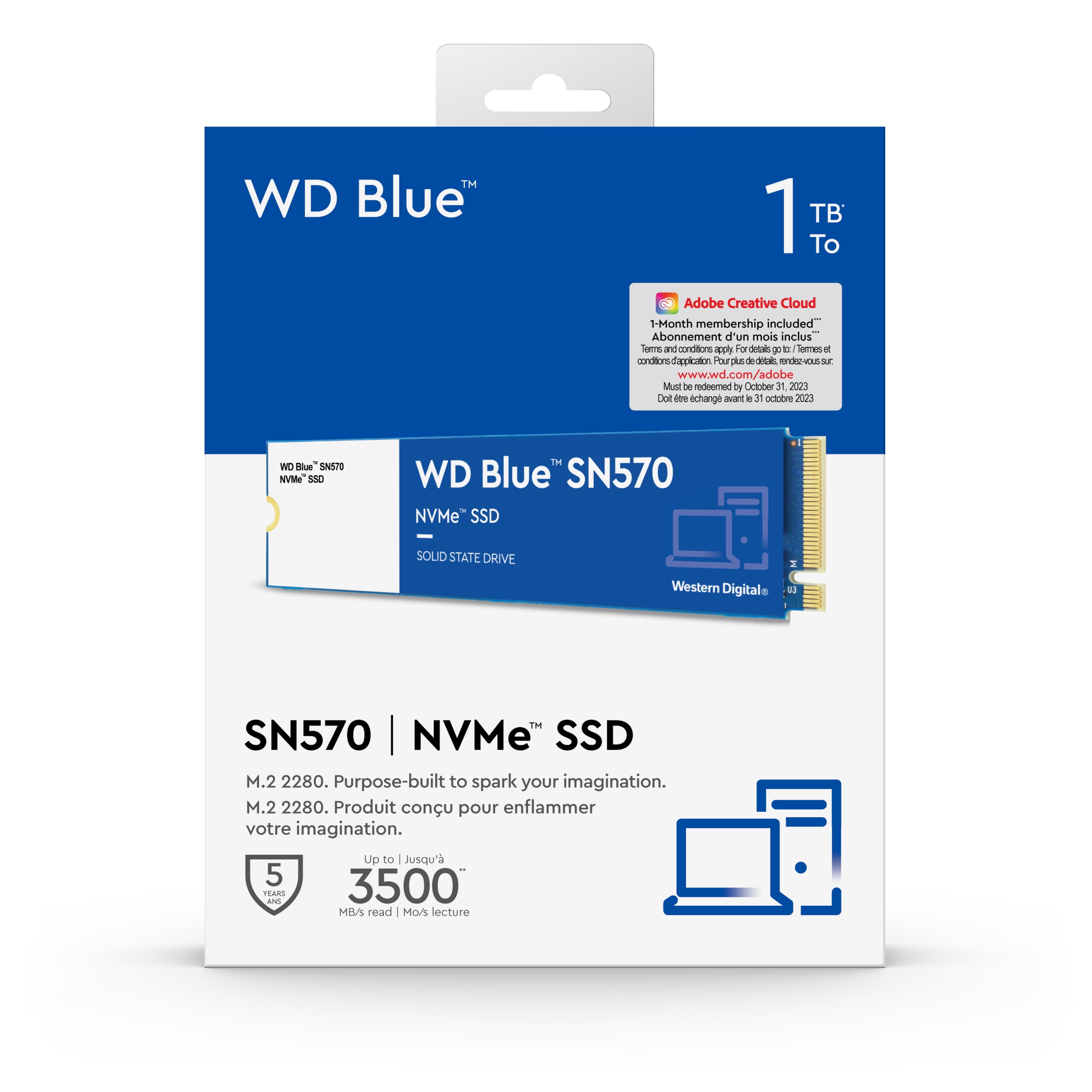 Western Digital SSD WD Blue SN580 1 To - Disque SSD - LDLC