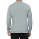 thumbnail image 3 of Suéter de punto suave de manga larga de cuello redondo clásico para hombre INSPIRE CHIC Edición color sólido M Gris claro, 3 of 6