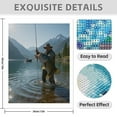 thumbnail image 3 of Diamond Art Kits for Adults - 5d Man Fishing Mountain Lake Adventure Diamond Painting for Adults, Diamond Art for Adults Beginners, Diamond Painting Kits for Adults for Home Wall Decor, 3 of 7