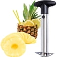 thumbnail image 1 of Descorazonador de piña de acero con herramienta de extracción de núcleo con mango desmontable, cortador de piña de fruta rápido y fácil, pelador y rebanador, 1 of 5