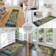 thumbnail image 7 of Frog Bike Flowers Leaves Runner Rug Machine Washable Area Rugs Carpet Non Slip Entryway Mat for Bedroom Entryway Front Door, 7 of 7