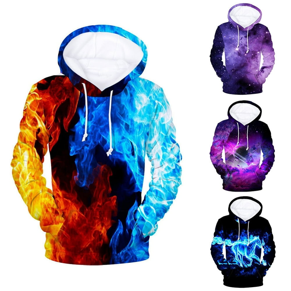 Purple fire hoodie best sale