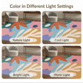 thumbnail image 7 of ODIKA 9'x12' Vibrant Multicolor Retro Design Washable Area Rug Abstract Minimalist Floral Art Pattern Low Pile, Flatwoven, for Great Room, Indoor Concept, Large Living, 7 of 7