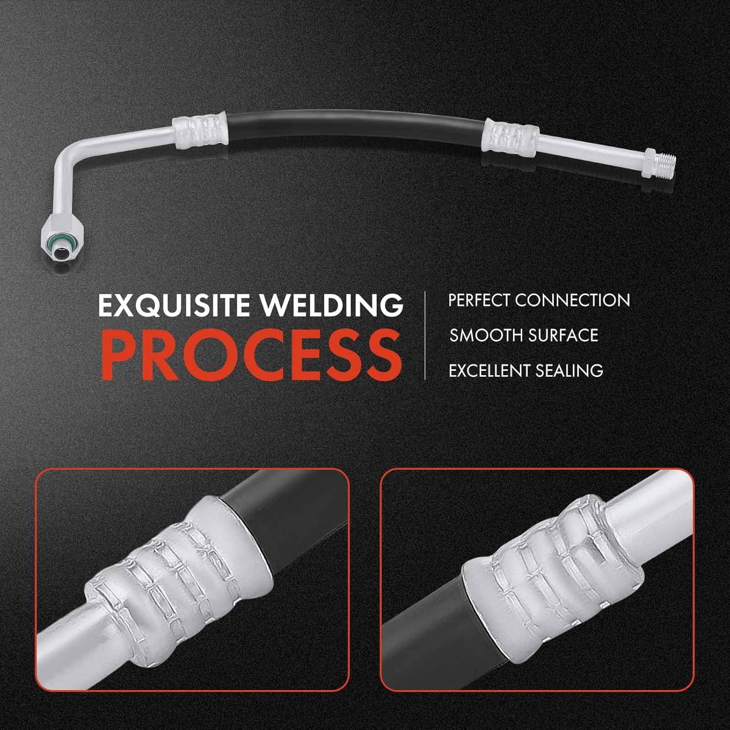 A-Premium A/C Liquid Line Hose Assembly Compatible with Ford E-150 E-250 Econoline Club Wagon Super Duty, Condenser to Evap, Without Orifice Tube