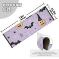 thumbnail image 5 of Yayeee Hallway Runner Rug 2'x6' Non Slip Machine Washable with Rubber Backing, Light Purple Halloween Black Cat, 5 of 8