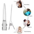thumbnail image 3 of 50 Pack 1.75 Inches Single Prong Hair Clips Silver Section Clips Metal Clips Hair Pins for Curls, 3 of 5