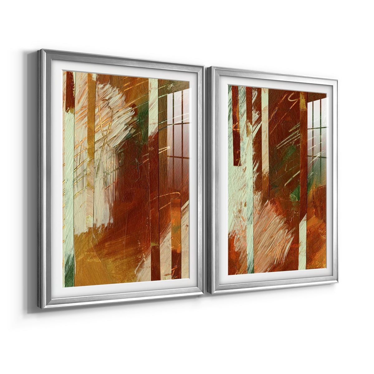 Wexford Home Wheaten I Premium Framed Print, 30.5" x 42.5" - Ready to Hang, Silver (Set of 2)
