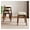 4PCS, variant on Wood Stools Upholstered Backless Stackable Stool Chairs,Modern Kitchen Bar Stools with Back and Wood Legs,Farmhouse Upholstered Island Stools Chair