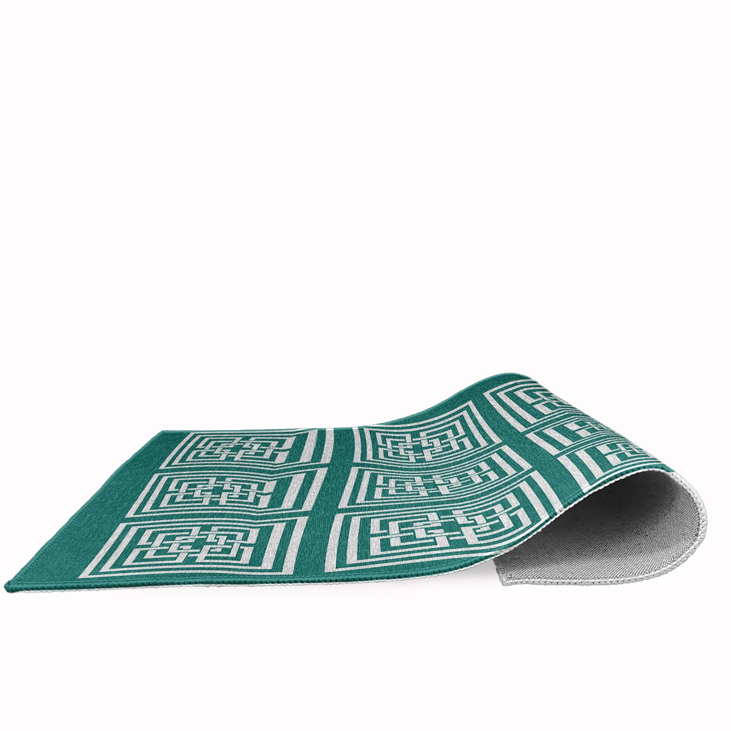 Simply Daisy 2' x 3' Desert Turquoise Greek New Key Rug